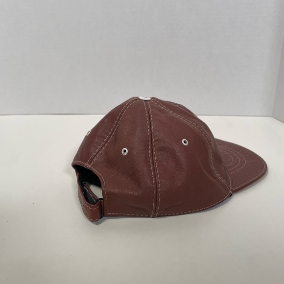 Vintage Leather Harley Davidson Cap - Picture 2 of 3